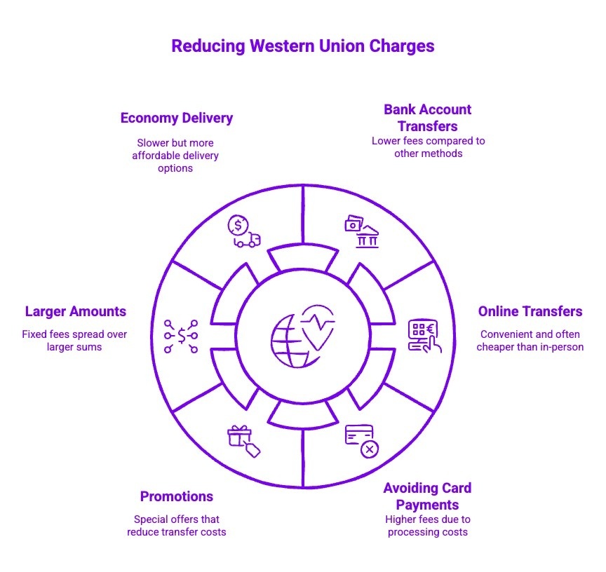 Infographics on Reducing Western Union Charges