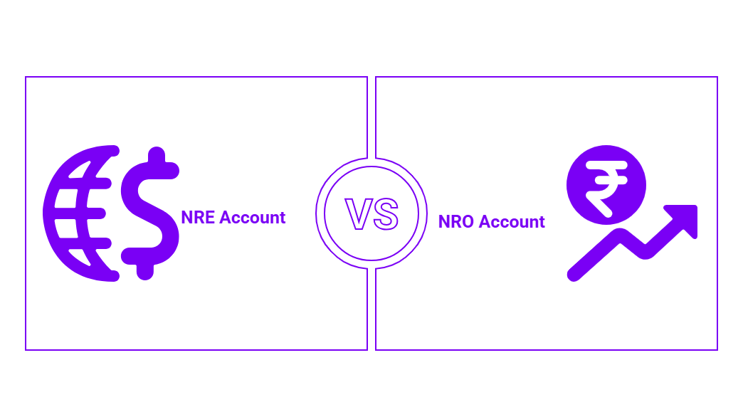 NRE account vs NRO account comparison for NRIs