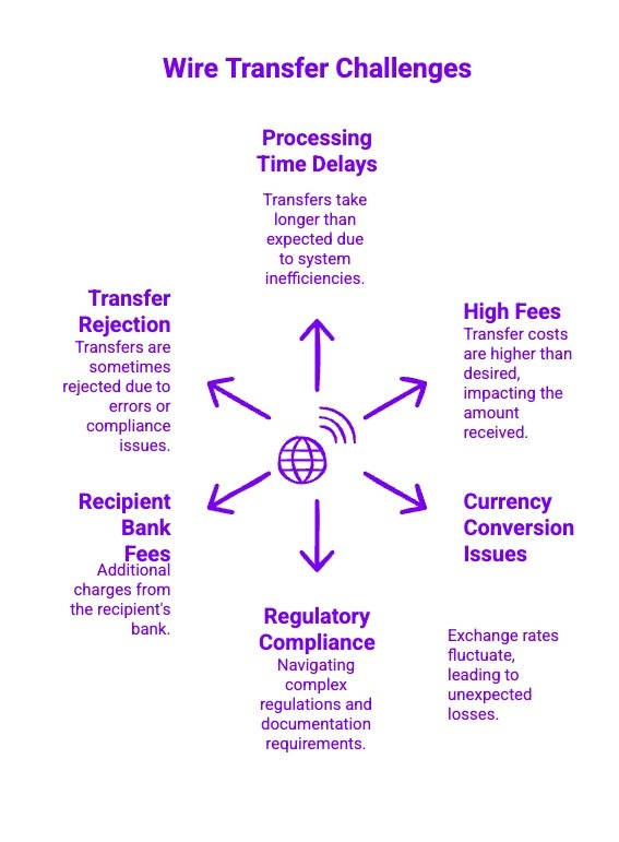 Infographics on Wire Transfer Challenges