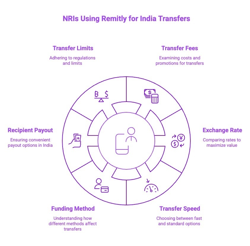 Infographics on NRIs Using Remitly for India Transfers