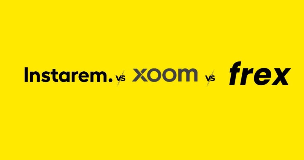 Instarem vs Xoom vs Frex comparison graphic